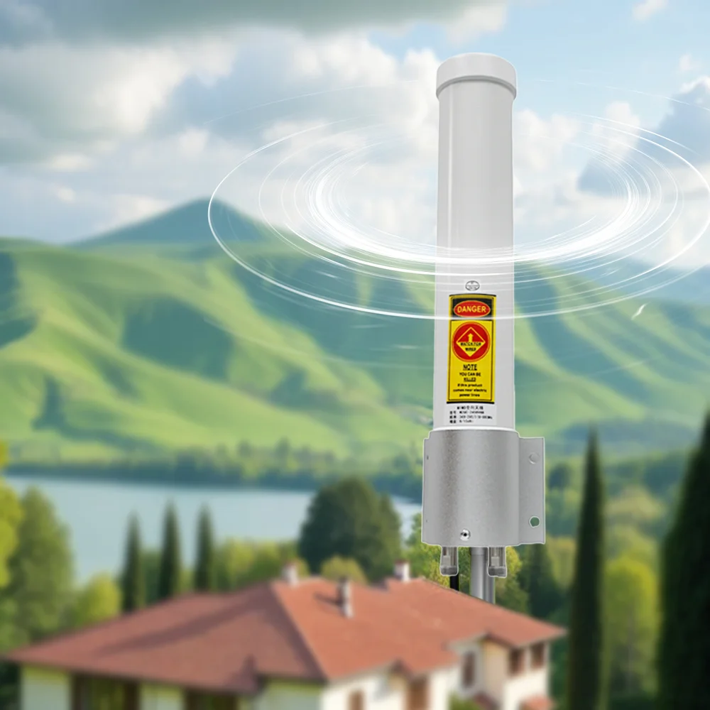 2400-2500MHz 8dBi Vertical/Horizontal Dual-polarization Omnidirectional Communication Antenna