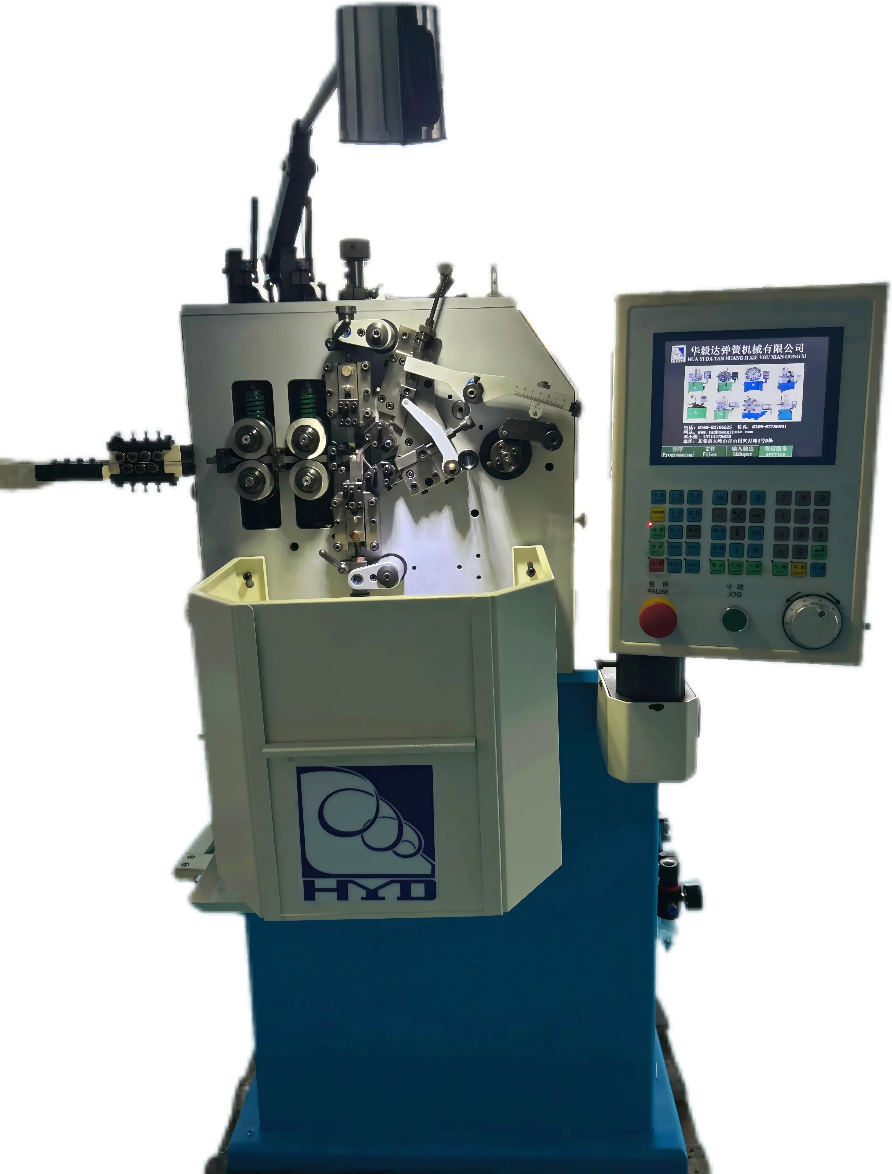 High-Precision 0.2-1.2mm CNC Spring Machine with 2 Axes Servo Motors and 1000m/min Max Wire Speed