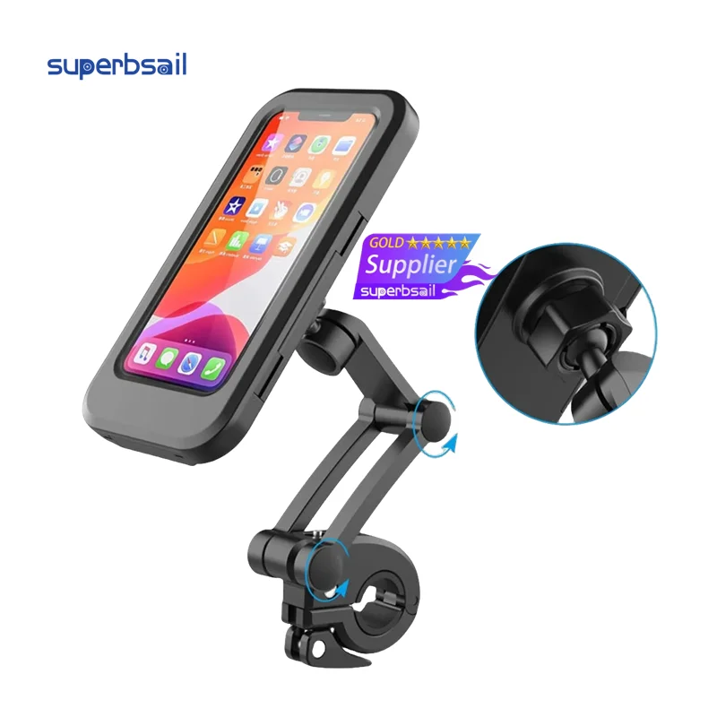 Ridefixing Bicycle Phone Mobile Phone Holder għall-Bicycle u l-Motorsikletta Stand tat-Telefown tal-Mobbiltà GPS Mount Bracket