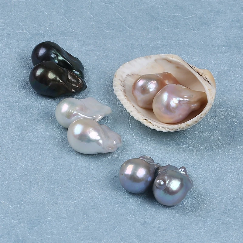 Fireball pearls, 14-15mmx20-35mm large nucleated baroque pearl, genuine freshwater flameball pearl 2024 beads, large teardrop pearls PX094