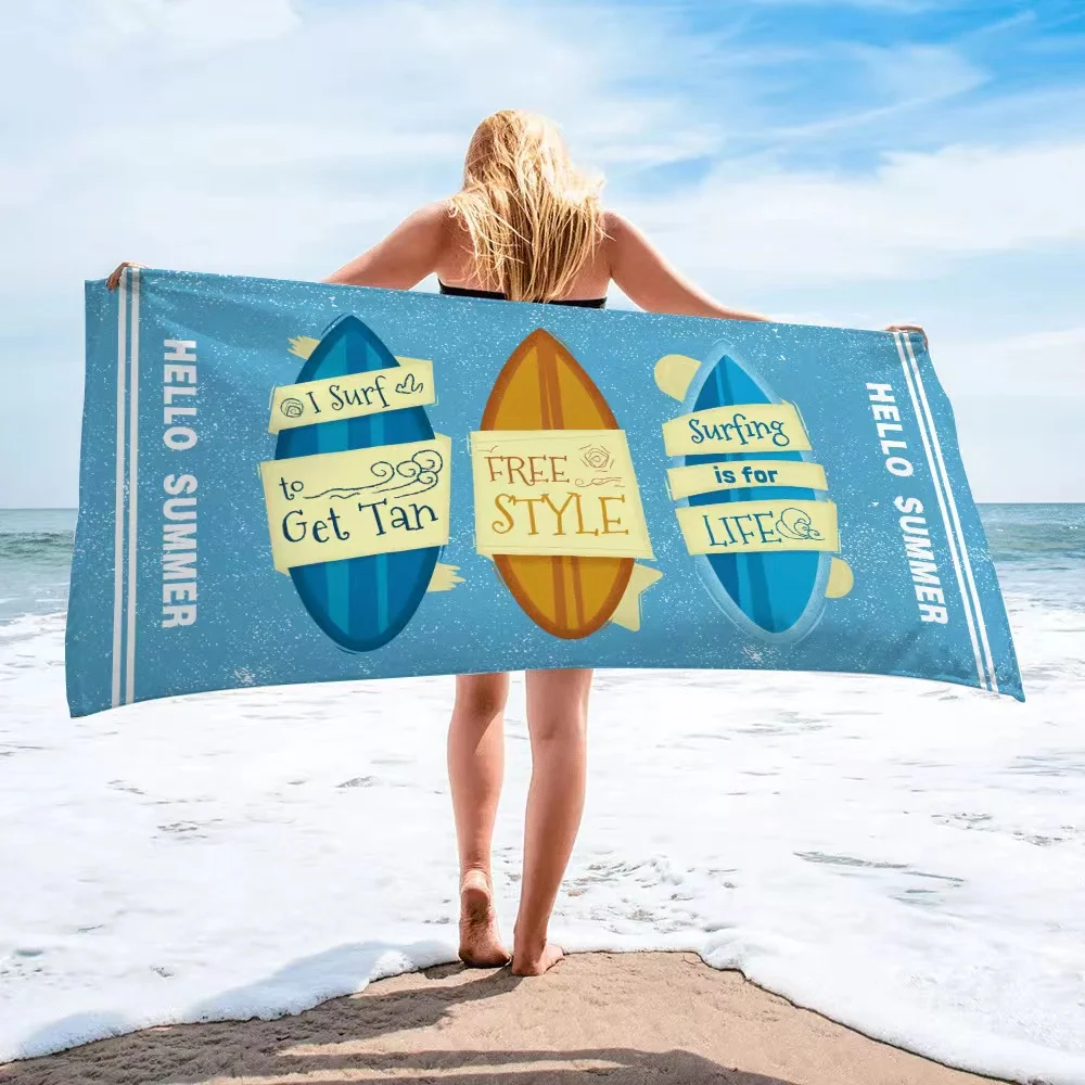 Printing Beach Towels Personalized Beach Towels   Microfiber Beach Towel