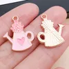 1 21x18x1mm-25172-13g-pink gota melocotón regadera en forma de amor