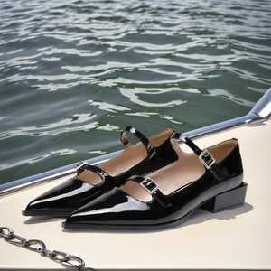 High Quality 2026 Latest Designer Women's  Casual Low Heel Pointed Shoes Sexy Fashion Formal Dress Party Flats Shoes for Summer