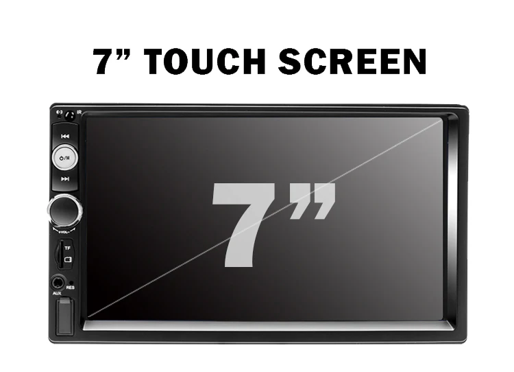 7023B 7 Inch Touch Screen 2 Din Car Video With Mirror Link