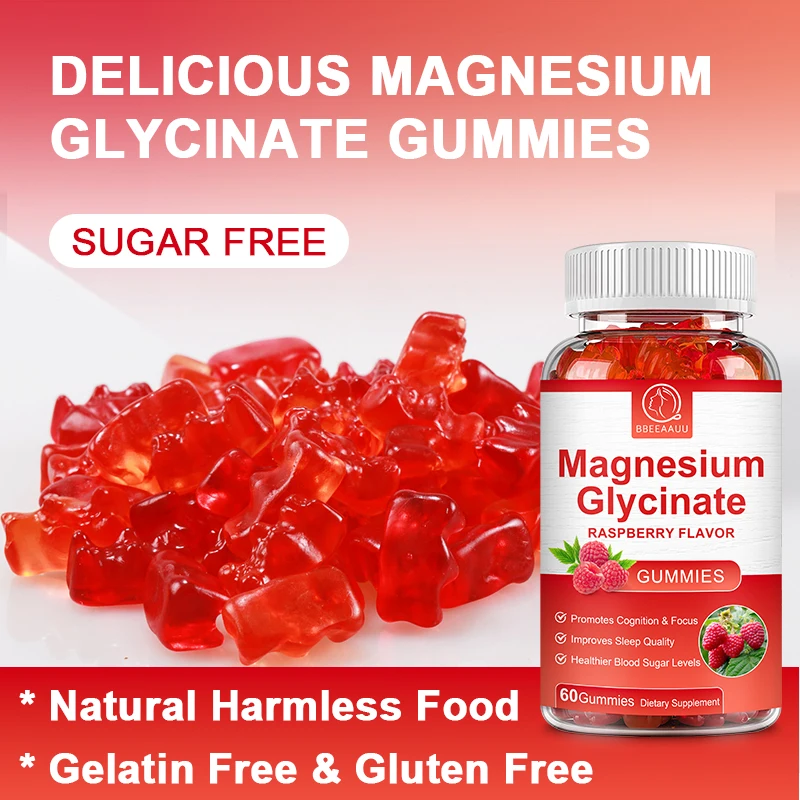 BBEEAAUU Magnesium Glycinate Plus Zinc Price Food Grade Supplement 400mg China Organic Magnesium Glycinate Gummies for Sleep