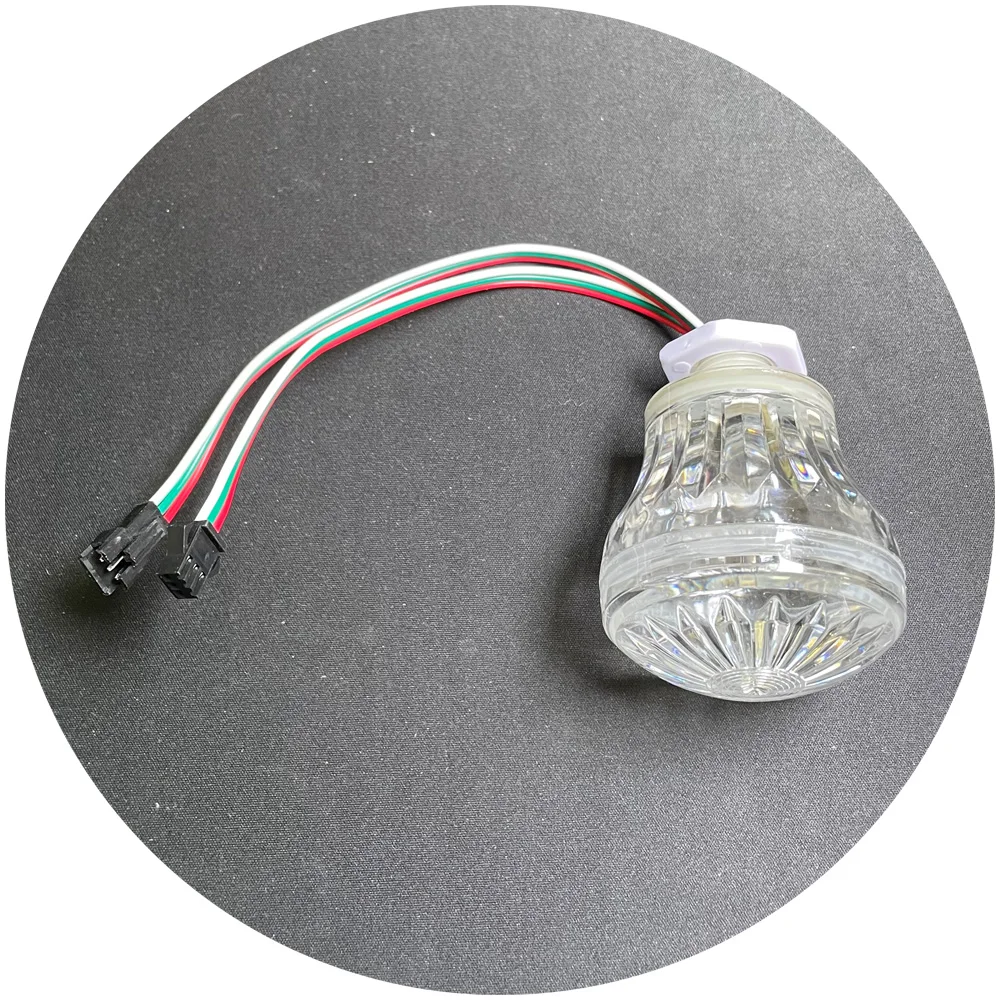 Turbo Light RGB 18MM DC12V 60mm Mushroom High Les Led Amusement Pixel Light for Amusement Park Ride Decoration