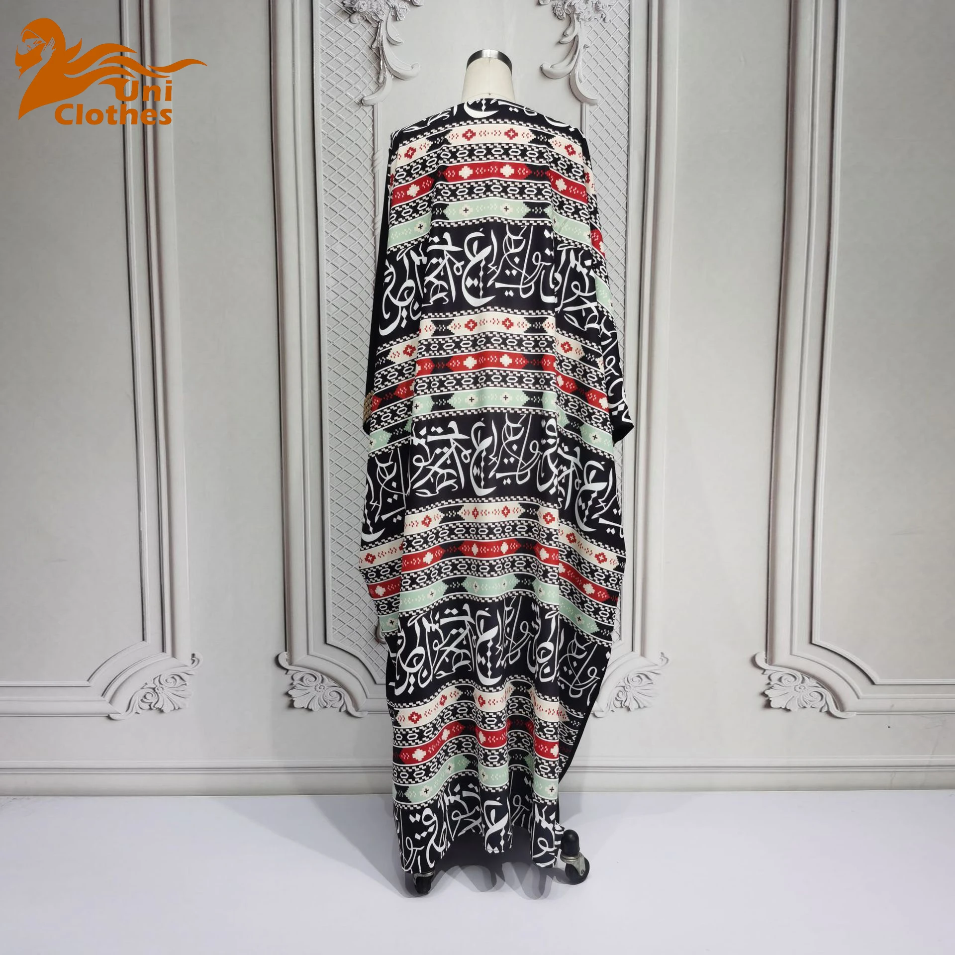 Femme Musulmane Arabic Robe Muslim Print Maxi Dress Eid Djellaba Ramadan Caftan Marocain Islam Jalabiya Kaftan for Women Abayas