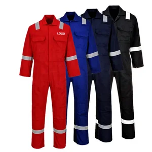 Engineer Mining Mechanics Construction Oil Twill Safety Workwear Overalls Fire Resistant FRC FR Aramid Flame Retardant Coverall