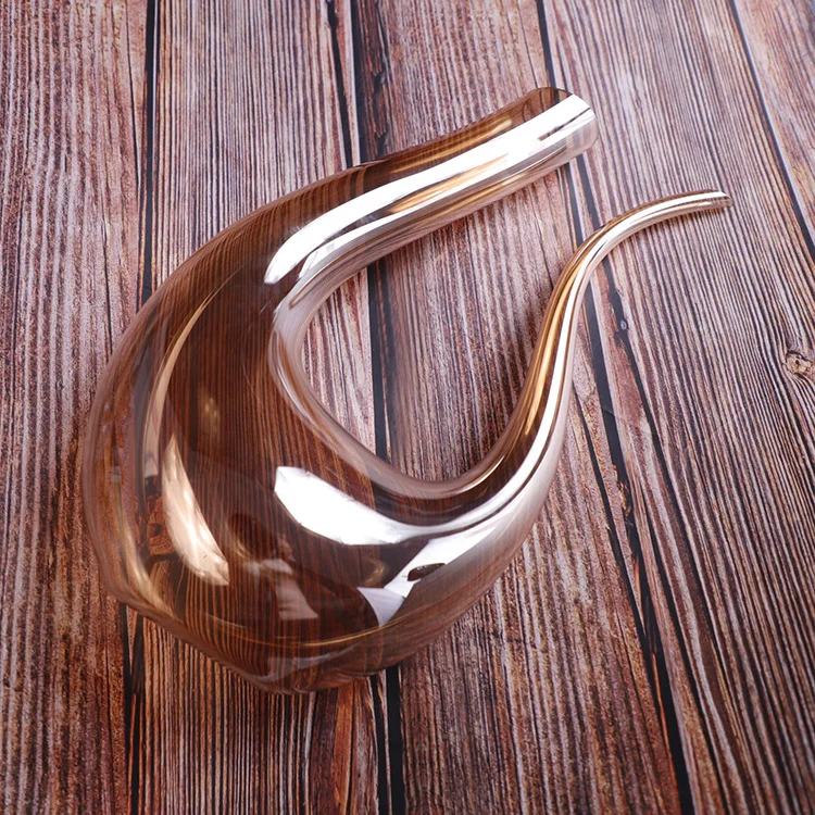 Европейский креативный красочный лазерный u-образный бытовой Лебедь хрустальный стеклянный графин для красного вина