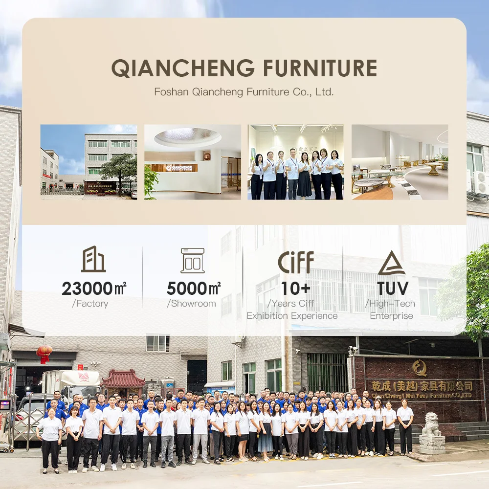 Qiancheng Modern Dining Table with Adjustable and Expandable Extension for Space-Saving Kitchen and Dining Room Furniture