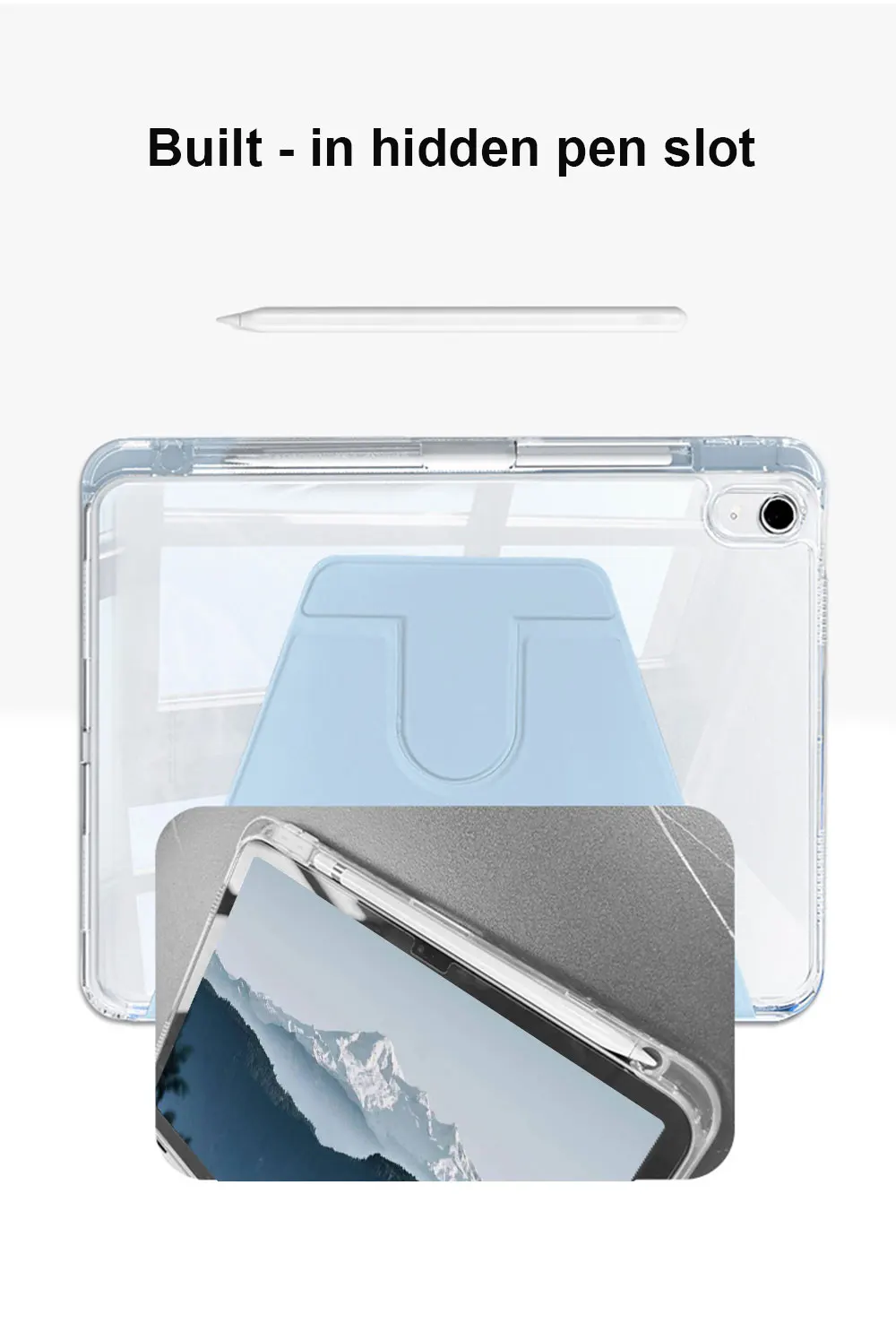2022 with pencil holder 360 rotation protective stand cover-4