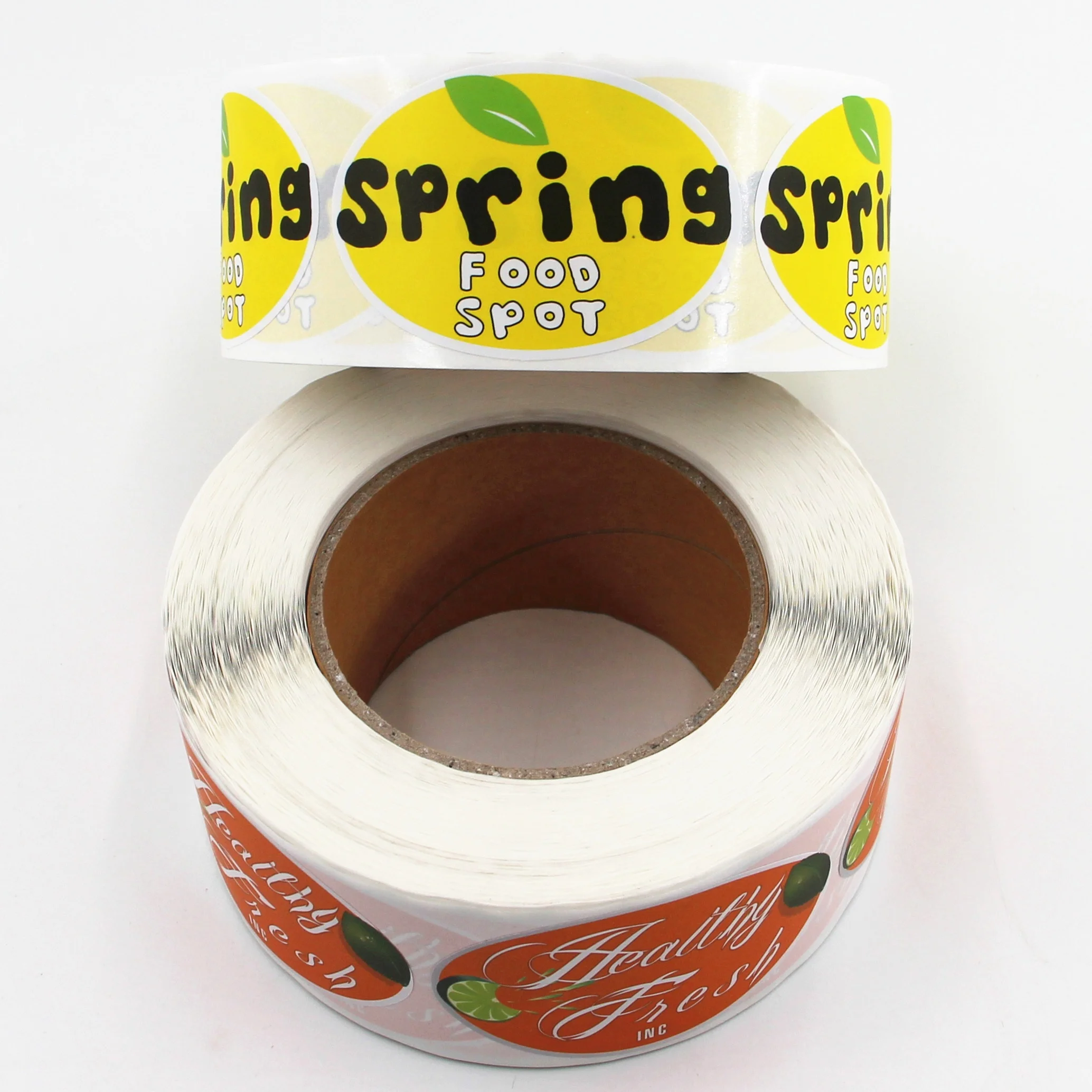 Customize Label Stickers Oval Label Waterproof Labels Adhesive Stickers in Rolls Matt Sticker for Food Package