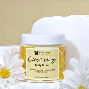 NOYEON MOQ 100PCS Coconut Mango Sugar Face and Body Scrub with Low Price Glowing Skin Products Custom Skin Care