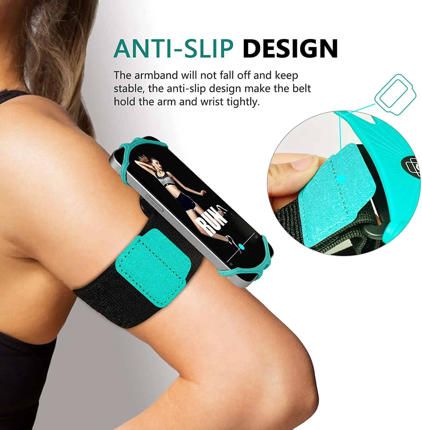 Universal Rotatable Running Sports Armband for ALL Phones