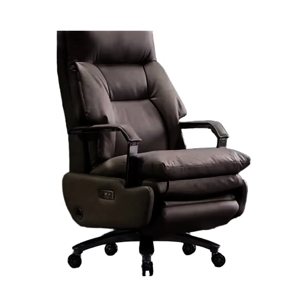 Modern Style Adjustable Home Office Executive Chair Synthetic Leather with Steel Aluminium Boss Lift PP Headrest Included