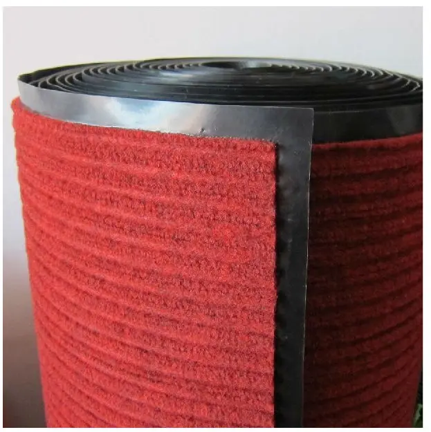 Double Rib Machine Made PVC Floor Mat Anti slip Anti Dust Plastic Entrance  Carpet Floor Mat
