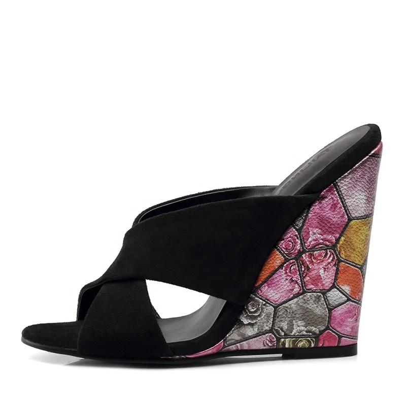 Pantofole Donna Mule Con Zeppa - Ciabatte Comode E Eleganti - Taglie A Scelta