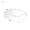 Transparent, flip-top design, extra large size