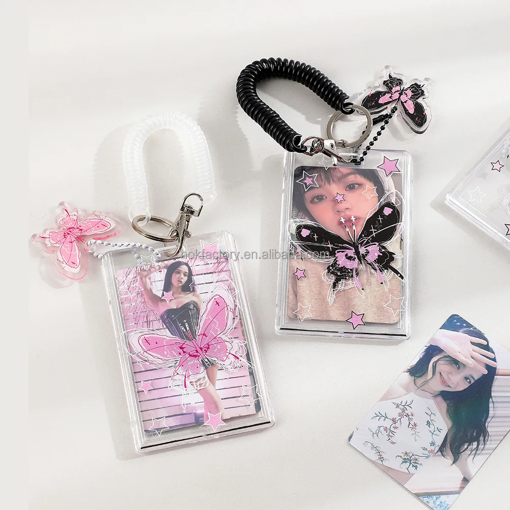 Mini Fotoalbum met Hartvormige Hanger, 3-inch Kpop Fotokaarthouder voor