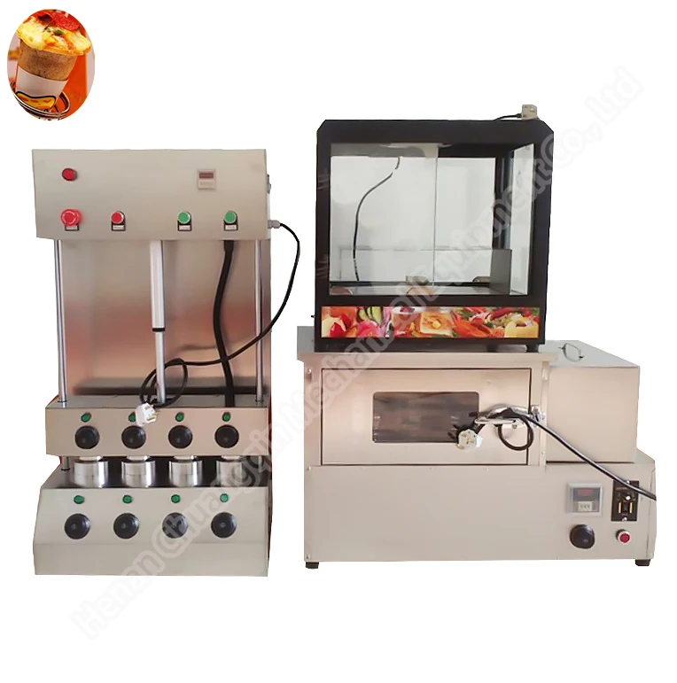 Cone Pizza Maker Forming Moulding Machine Automatic Pizza Cone Oven Machine Corn Tortilla Making Machine for Sale