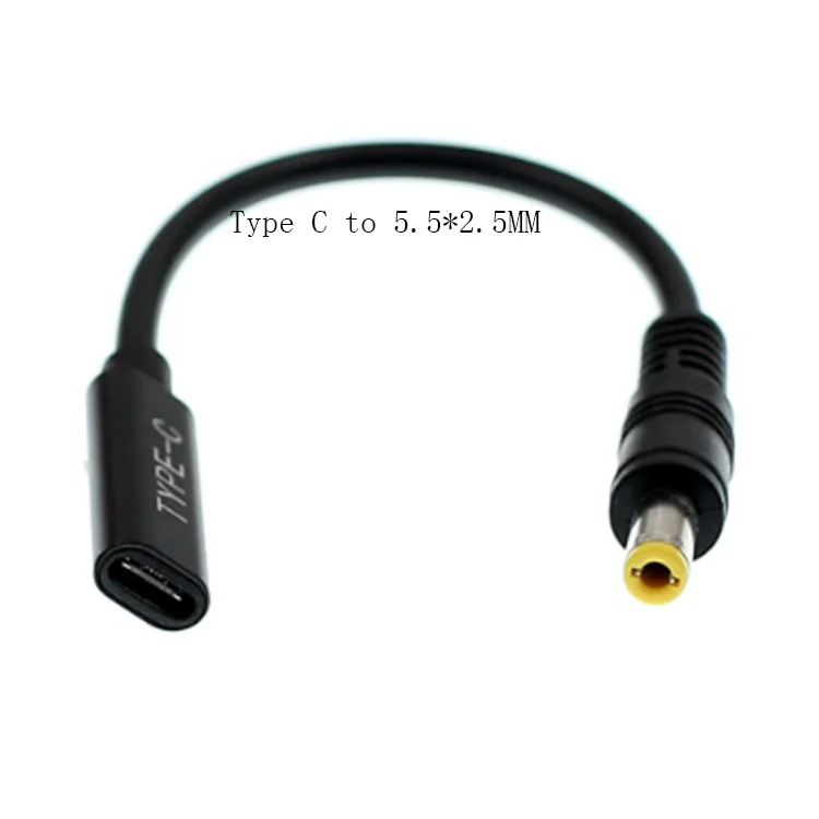 PD Fast Charging Line Type-C to DC Adapter 65W