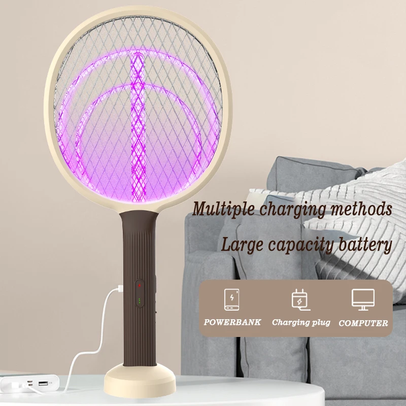 Electric Pest Killer Rechargeable Battery Fly Swatter Mosquito Zapper
