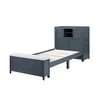 Navy Blue + Wood + Contemporary + Modern