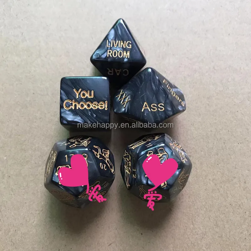 6PCS/Set Sex Position Love Dice Game Toy For Sex Party Lovers Couple O6I0 X5S6 