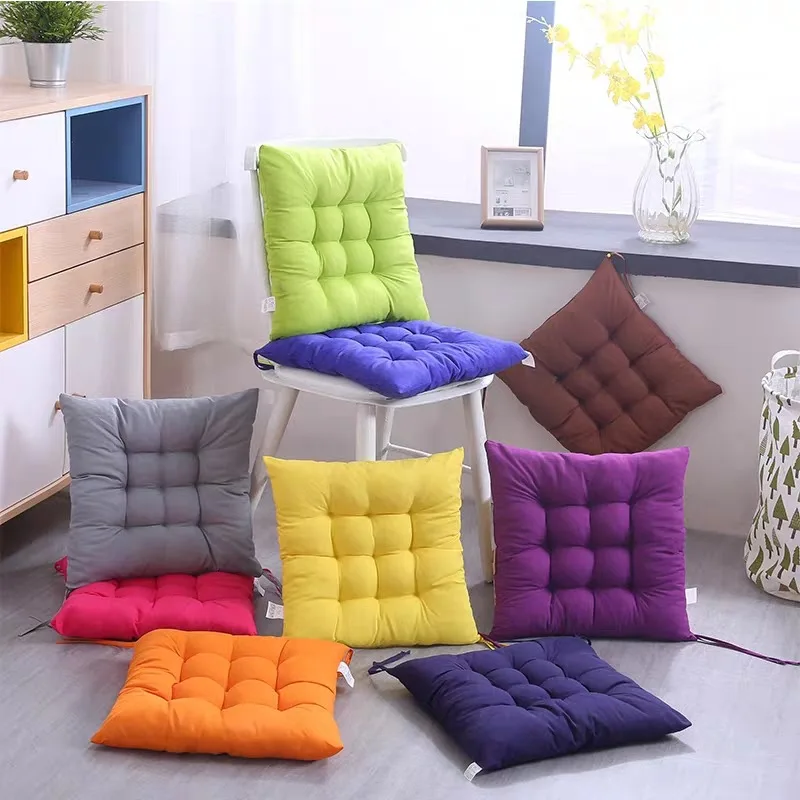Customized logo 40x40cm Polyester / Cotton Floor Cushion Chair Seats Waterproof Outdoor Floor Pillow
