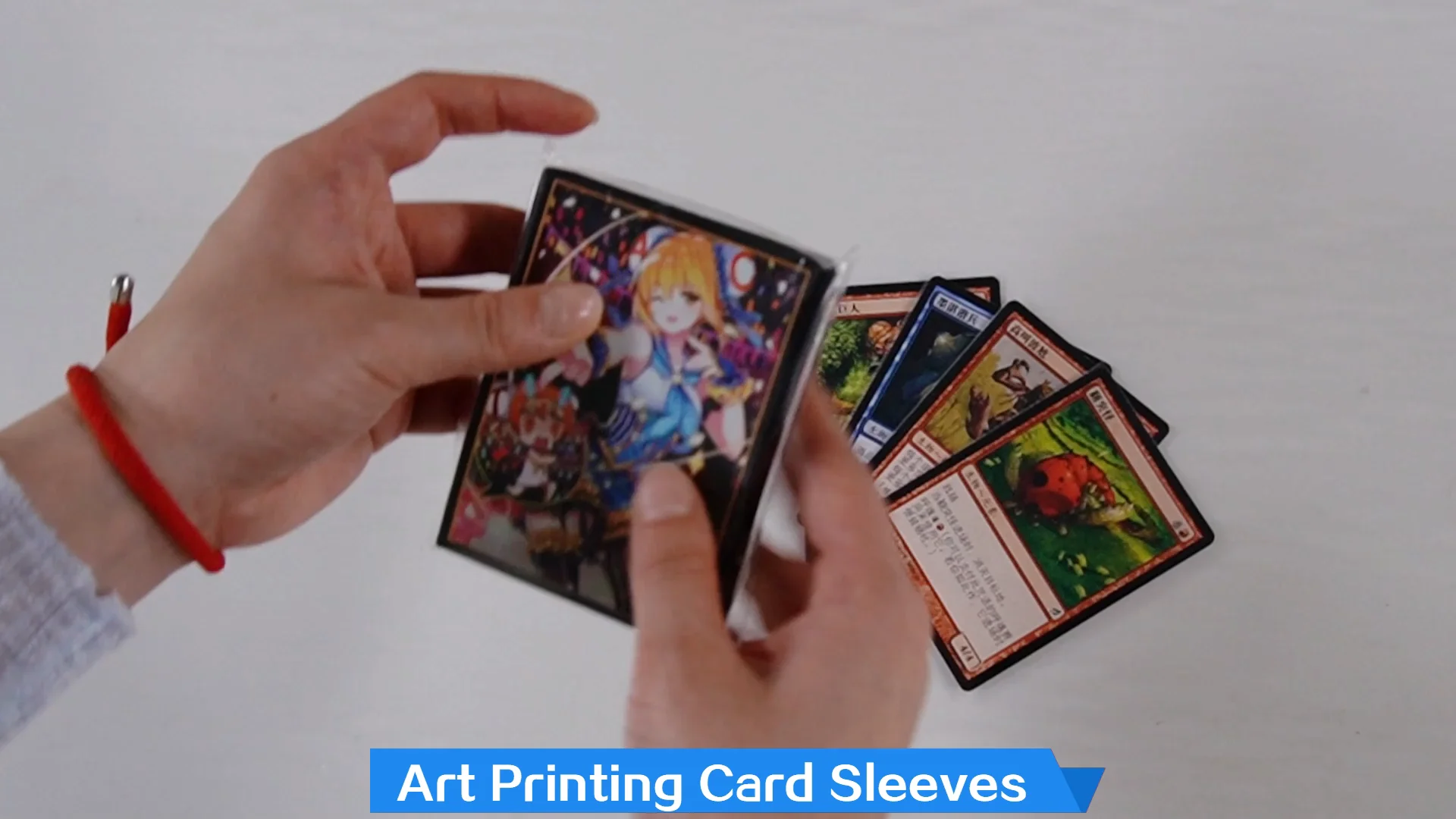 Plastic Popcorn Games Trading Card Sleeves Custom Printed Card Sleeves