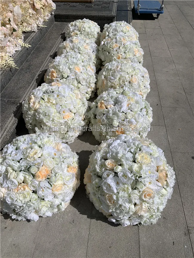 Qslhk110 Artificial Flower Balls Wedding Table Centerpieces Factory