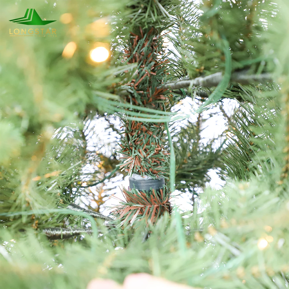 Pe Pvc With Rich Greenery Perfect For Festive Elegance Outdoor Indoor With Twinkling Led Lights