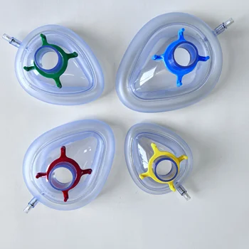 CE Approve Medical Usage PVC Air Cushion Mask Anesthesia Mask Oxygen Mask