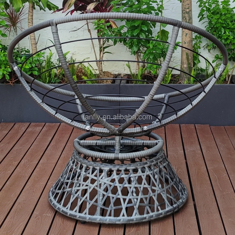 High Quality Swivel Papasan Chair 360 Degree Rattan Wicker Papasan