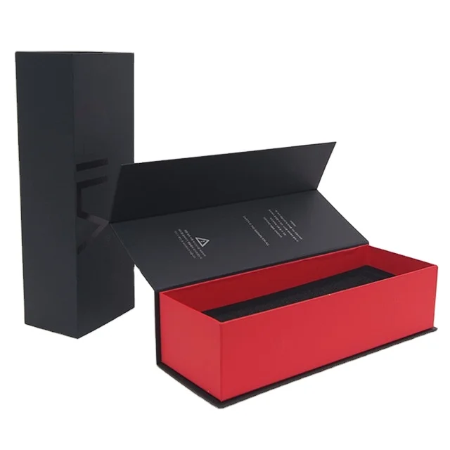 Модная Роскошная Подарочная бумажная коробка с принтом на заказ для вина основанием и крышкой упаковочная