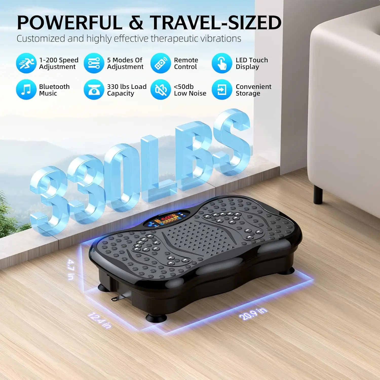 Whole Body Slimming Exercise Machine Vertical Fitness Vibration Plate Electromagnetic Technology Effective