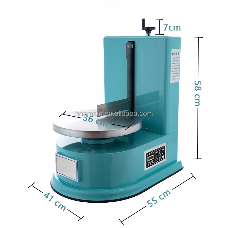 Machine à Glacer Les Gâteaux Semi-auto - Lissage Parfait 4-12 Pouces | Pour Pros Et Amateurs | Gain De Temps