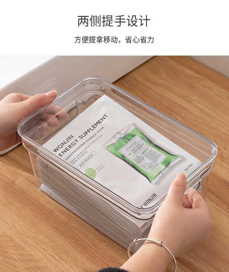 Wholesale Daily Necessities Organizer Clothes Storage Box Stackable Clear Plastic PET Multifunction Clothing Organizer Modern factory