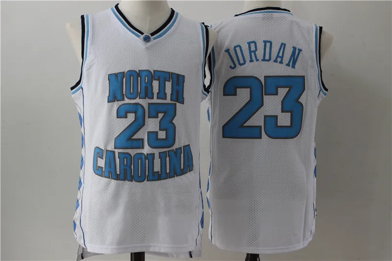 Wholesale North Carolina #23 1983-1984 white jersey M&N original 1:1  embroidered basketball jersey fans basketball wear From m.