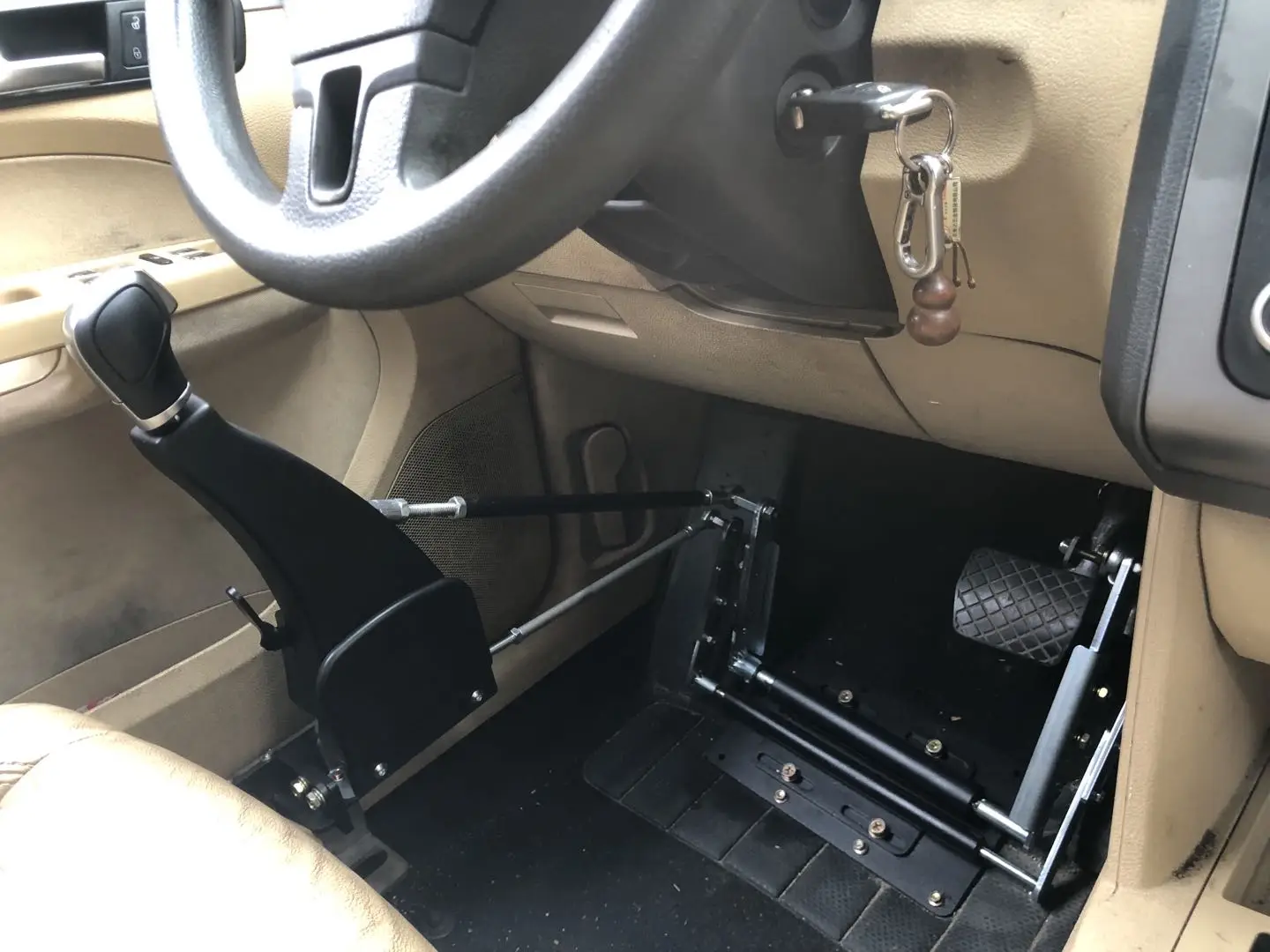 Handicap Portable Driving Aids Car Push Pull Hand Control Drive Disabled For Handicapped Free