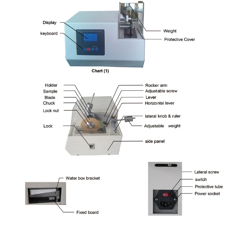 LDQ-150 Metal Low Speed Precision Sectioning Instrument Manufacturer Metallographic cutting machine