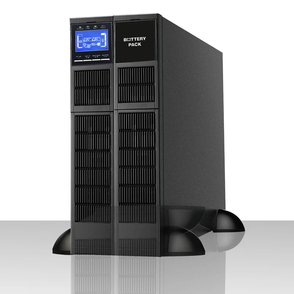 YW-HQ-GR-serien enkelt-inn enkelt-ut høyfrekvent online UPS blybatteri lynvern for kommunikasjonsantenner rackmontert