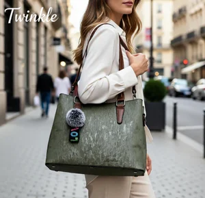 Wholesale PU Leather Shoulder Bag for Women 2026, Fashion Tote Handbag with Long Strap Durable Daily Use Purse for Shopping