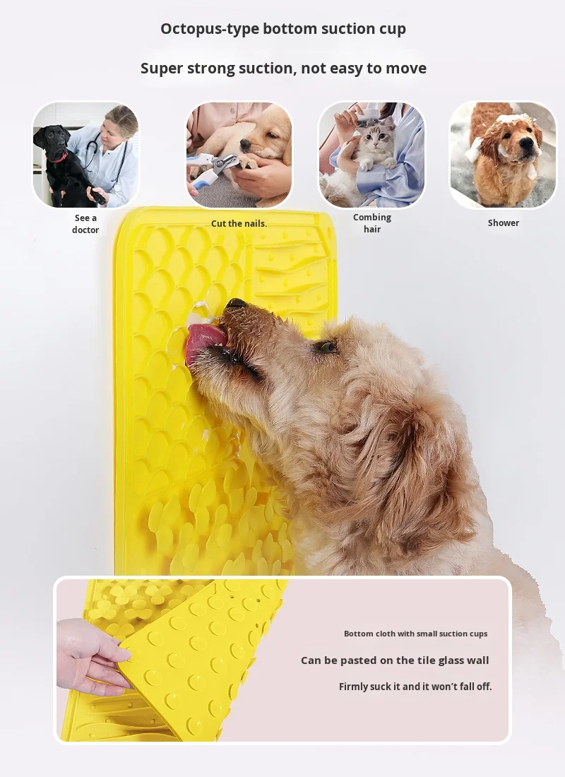 Silicone Dog Slow Eating Bowl with Suction Cup Anti Choking Licking Pad Food Grade Durable & Lightweight supplier