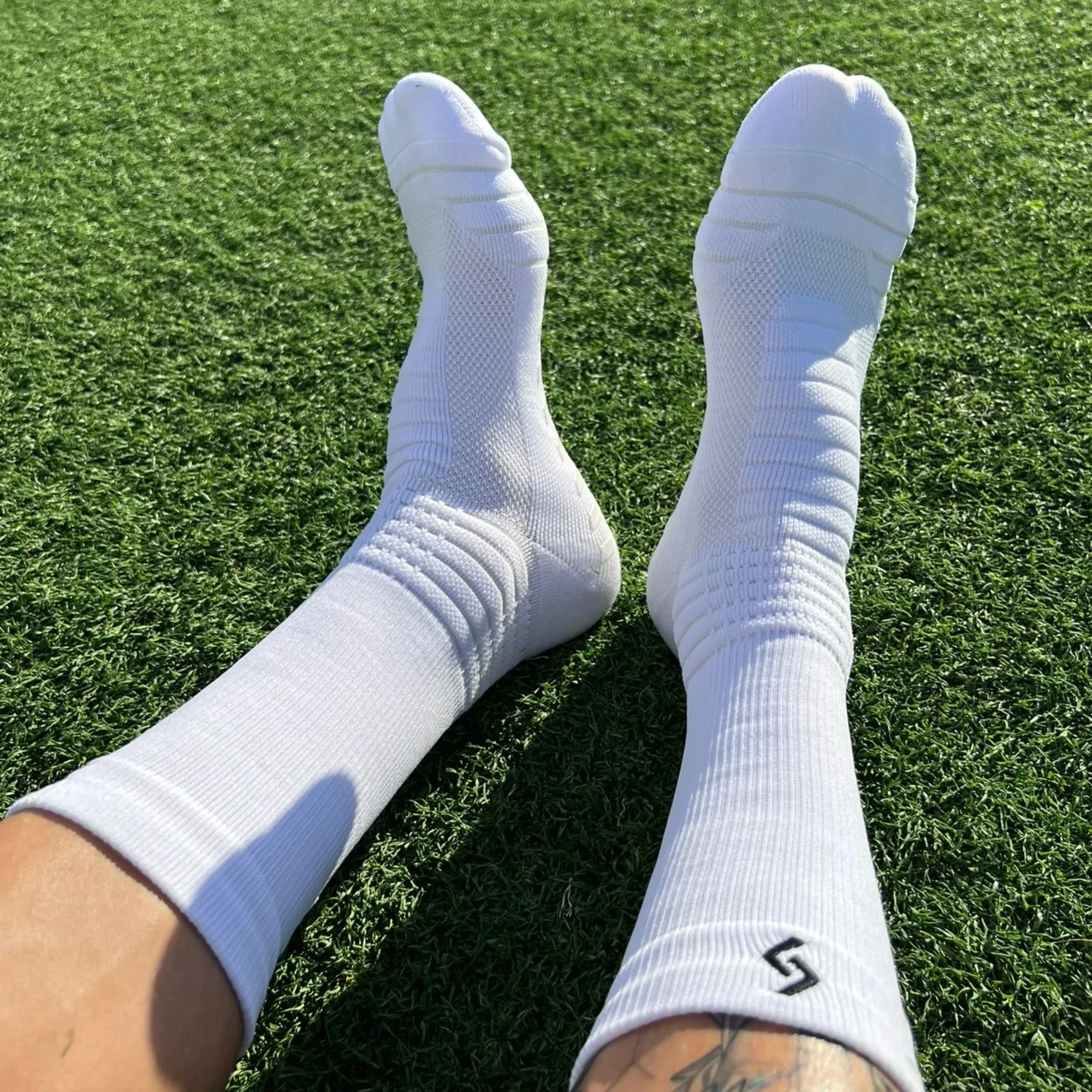 Custom Soccer ball Athletic Non Slip Socks - CPSY4108SG