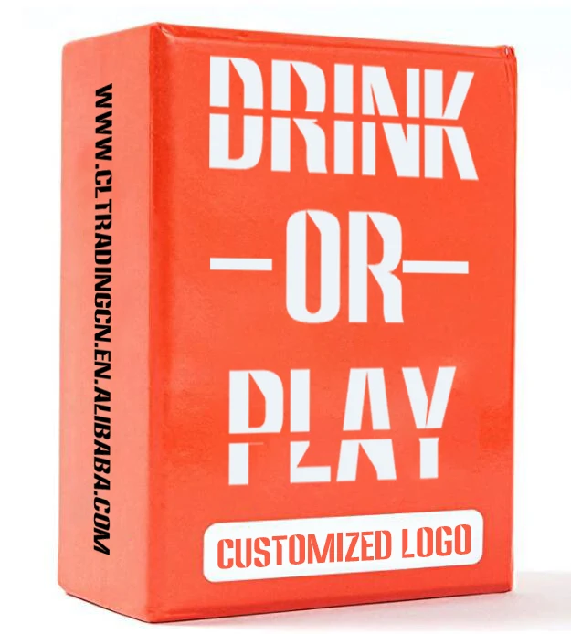 Пейте или играйте в модную классическую открытую играющую в бинго металлическую игральную карту для покера