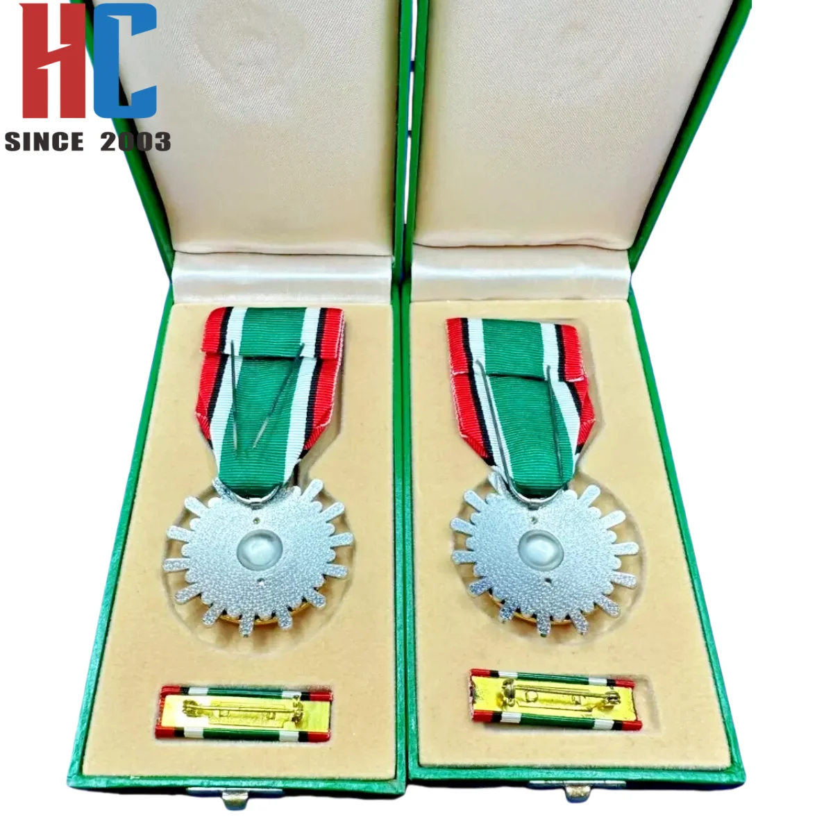 20 Years Factory Custom Saudi Kuwait Liberation Award Medal with Ribbon bar in Original Green case