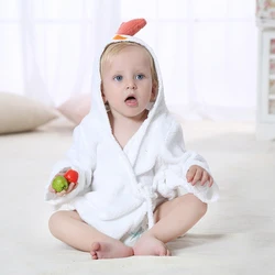 Детский банный халат с капюшоном для мальчиков