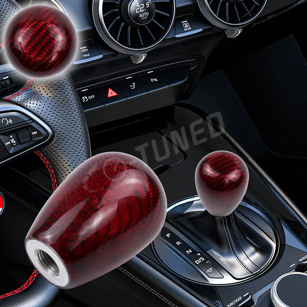 Source Factory Sales High Quality Universal Gear Shift Knob Forge Carbon  Fiber Shifter Lever Head pomo de carro on m.