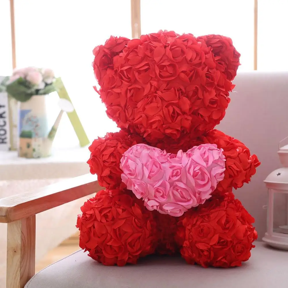 Online Hot Sale Rose Bear 40cm Cloth Teddy Flower Cotton Stuffed Bears Customizable For Kids Girls Women Buy Rose Bear 40cm Bear Rose Teddy Stuffed Bears Customizable Product On Alibaba Com
